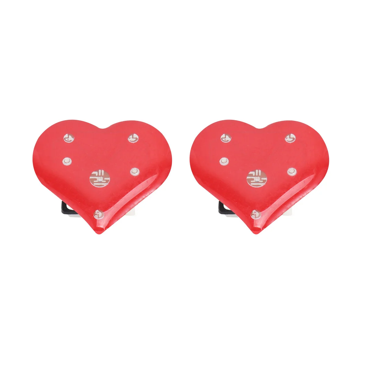 

20pcs Heart Shape Pin Glowing Lapel Pin Loving Badge Brooch Pin Valentines Day Brooches for Backpacks Hats Bags Decoration