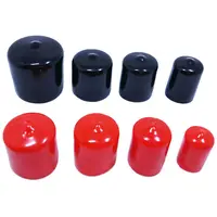 2000PCS Black Vinyl Rubber Round End Cap PVC Plastic Cable Wire Waterproof Cover Steel Pole Tube Pipe Thread Protection Caps