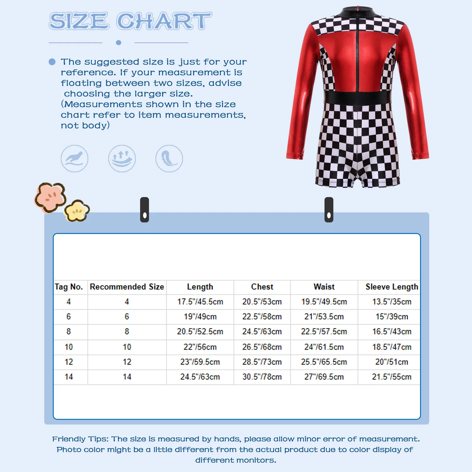 Костюм гоночный для вождения автомобиля короткое платье унитарда детское с
