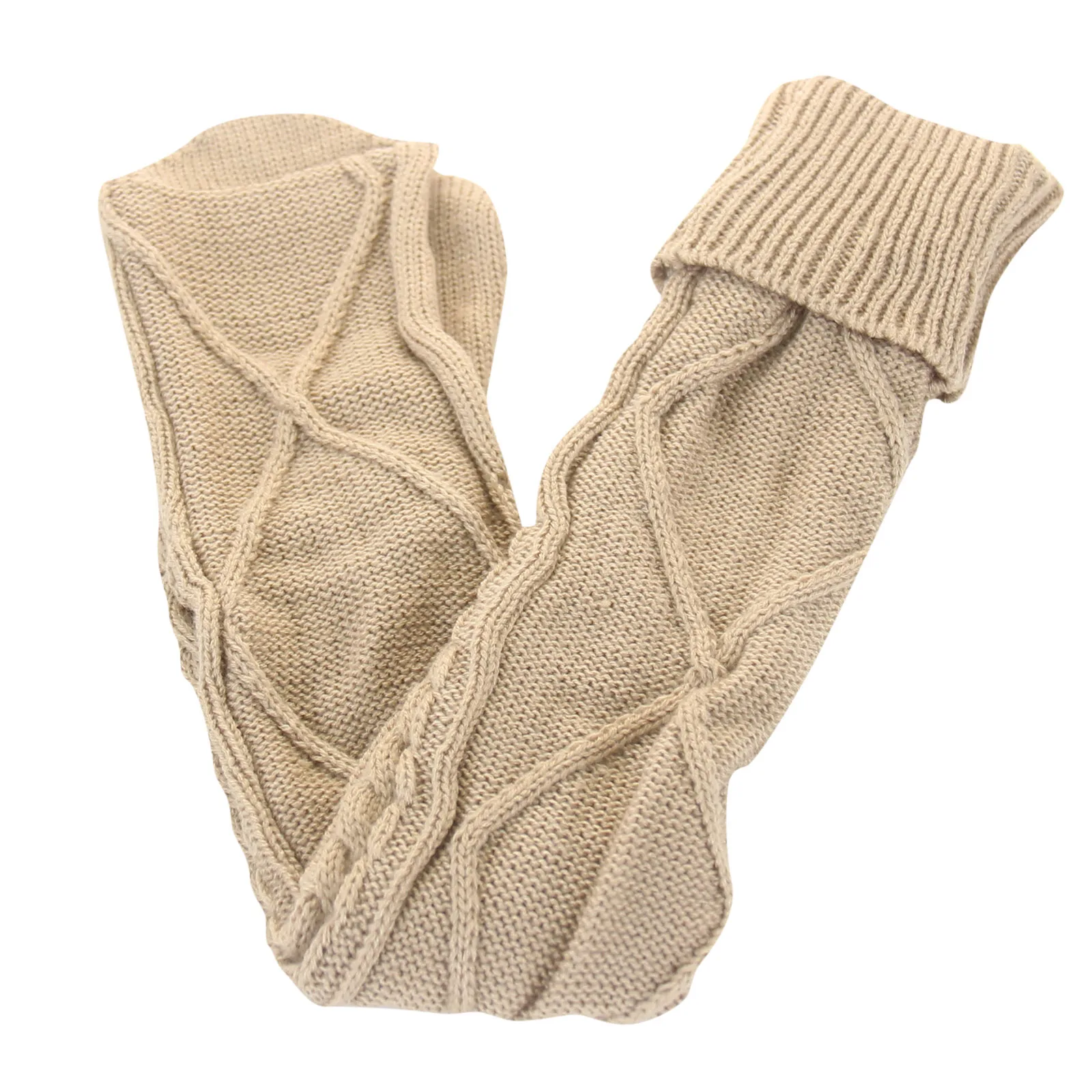 

Solid Pile Socks Women diamond Twist Knit Colorful High Long Knitted Stockings Autumn Winter Over Knee Warm Pile Socks