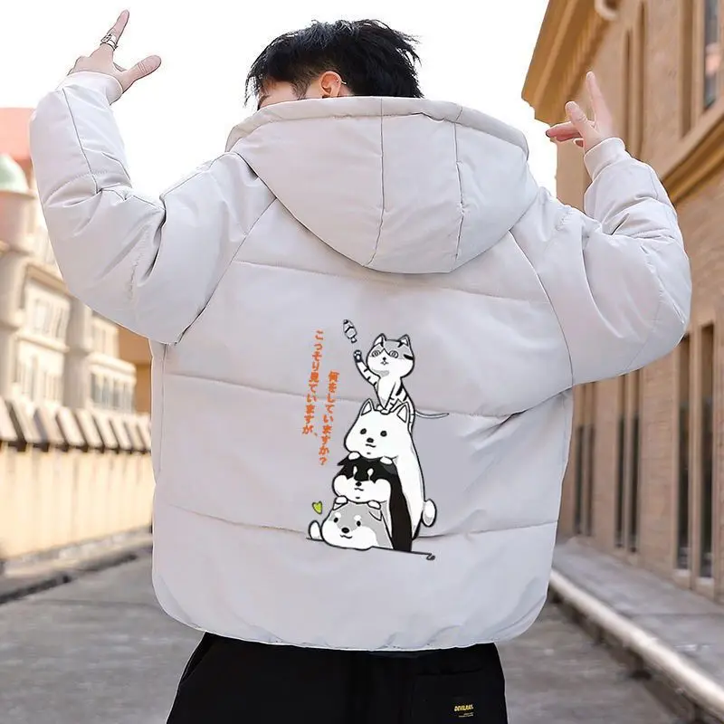 Новое зимнее пальто на хлопковой подкладке утолщенное свободное пуховое