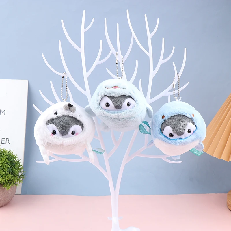 

1Pc Whale Penguin Seal Keychain Plush Doll Animal Bag Pendant Cute Key Chains Girls Boys Gift Fashion Jewelry Accessories