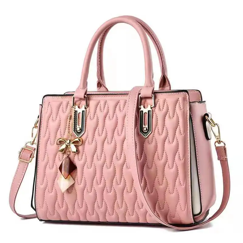 

Top Quality Soft Embossed Ladies Bags Women Luxury Brand Handbags Large Capacity Tote Bag Designer Leather Ladies Shoulder Bags