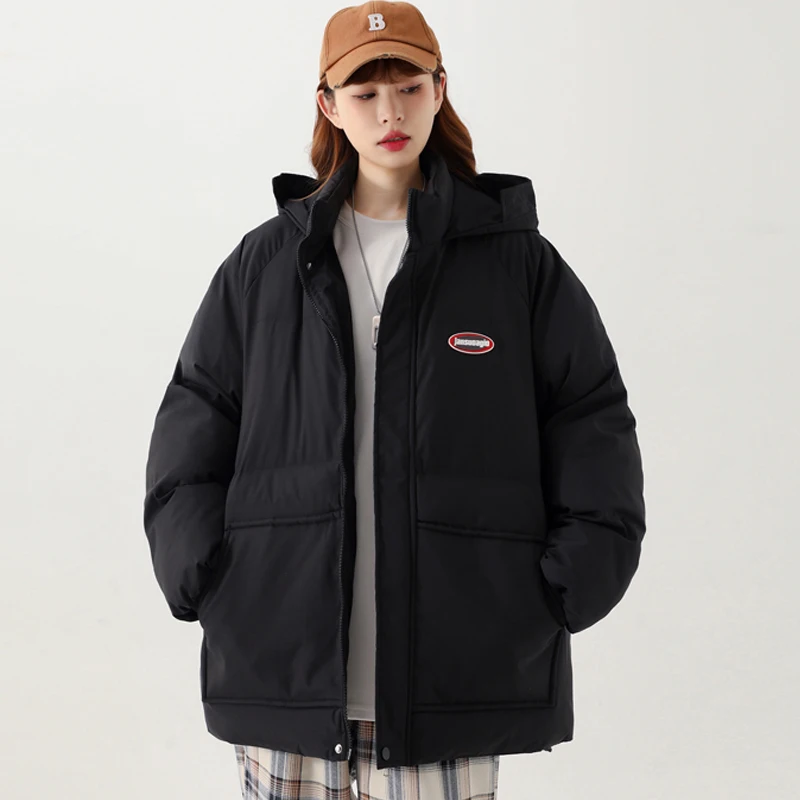 Winter women's new 2022 down cotton jacket women's Korean version loose thickened hooded large size warm winter parka women's
