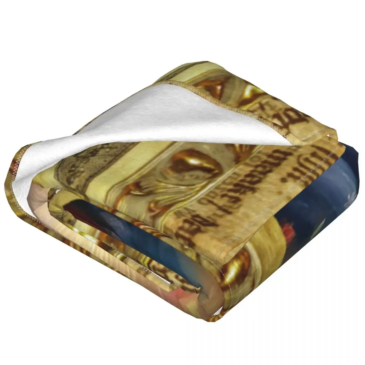 Теплое Мягкое Коралловое Флисовое Одеяло Винтажное Золотое Фланелевое Для