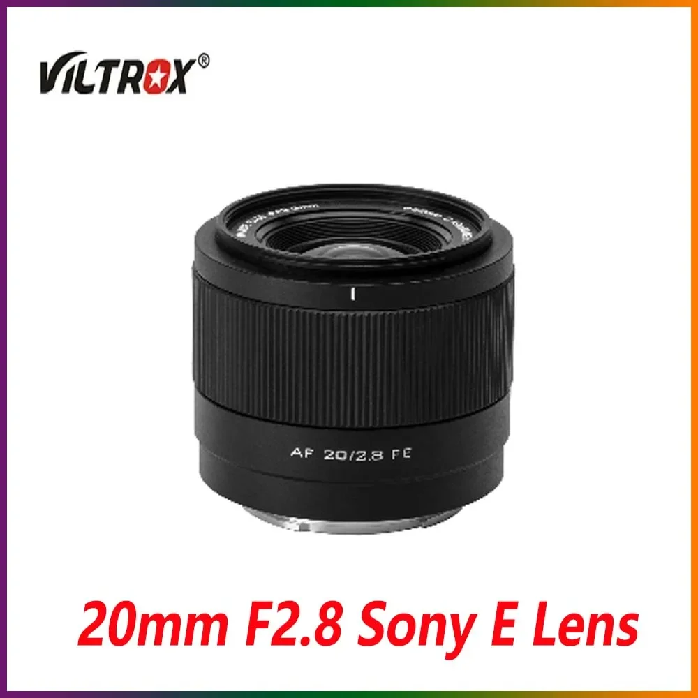 VILTROX 20 мм F2.8 Sony E объектив для камеры полнокадровый сверхширокоугольный с