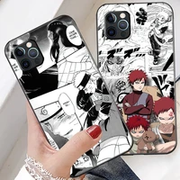 anime naruto phone case for funda iphone 11 12 13 pro max 12 mini x xr xs max 6 6s 7 8 plus funda celular black etui soft back
