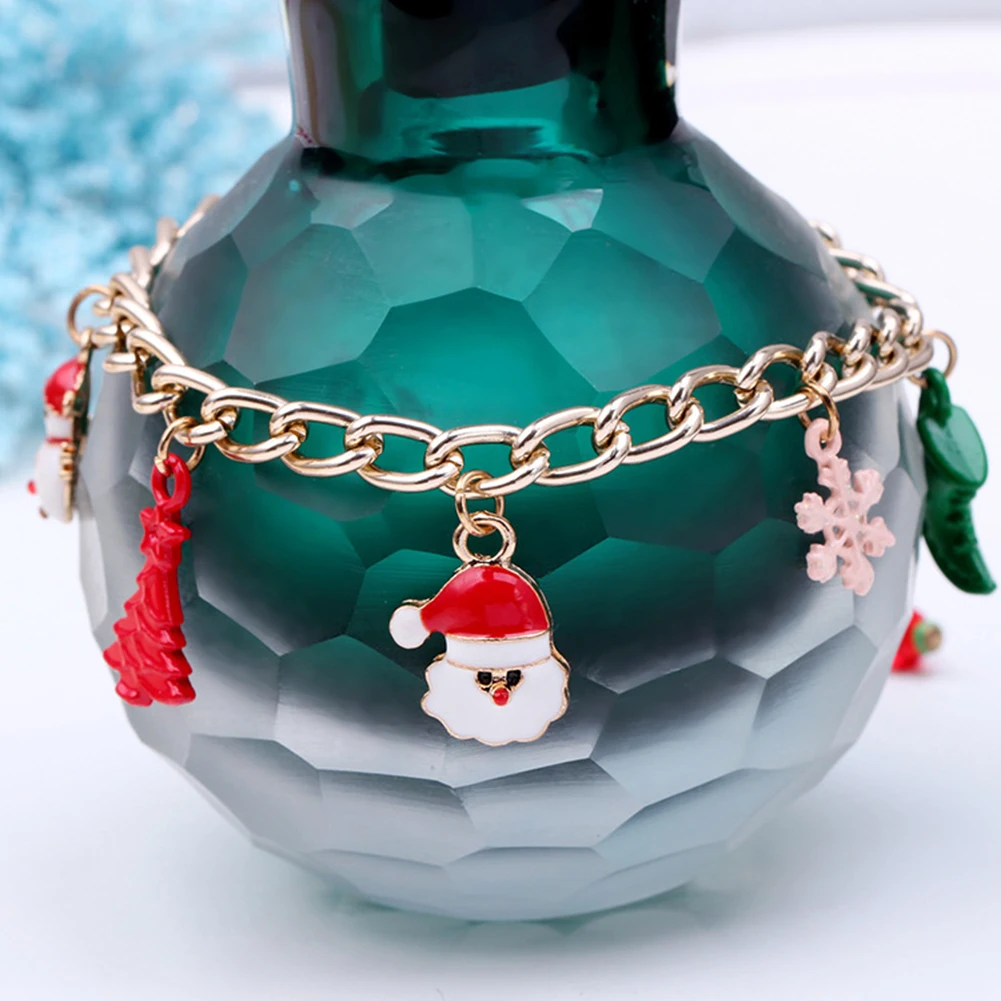 

Snowman Elk Bracelet Chain Pendant Bracelet Christmas Jewelry Trendy Bracelet Bracelet Bangles Geometric Bracelets