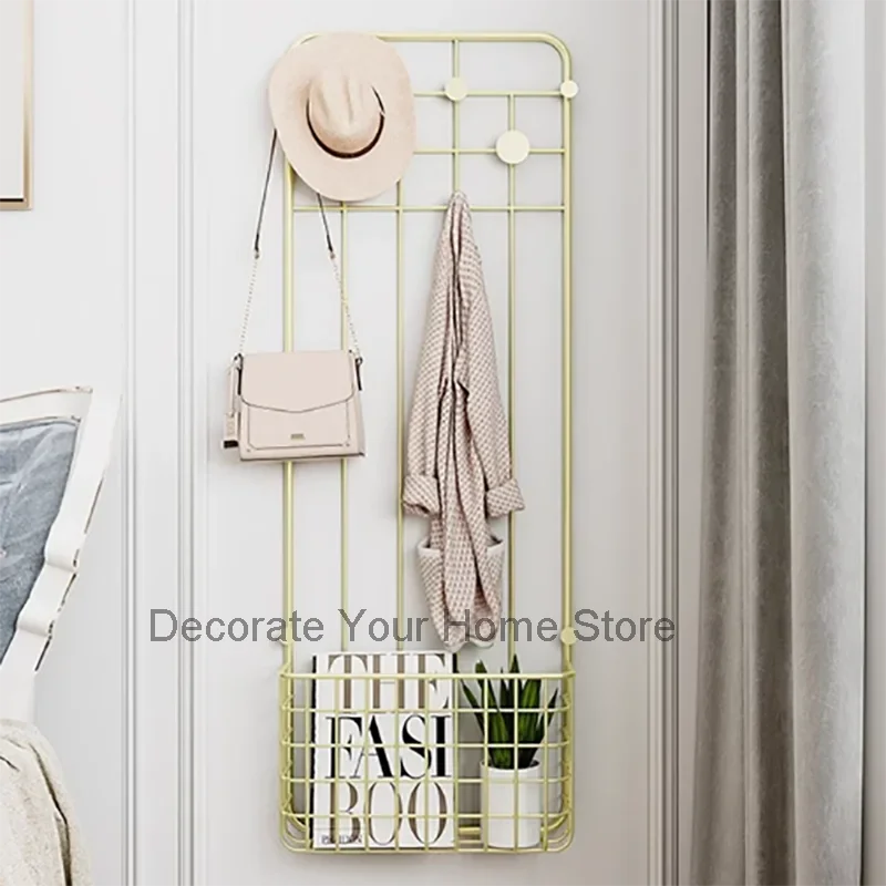 Минималистичная настенная вешалка для одежды бутиков девушек стены балкона