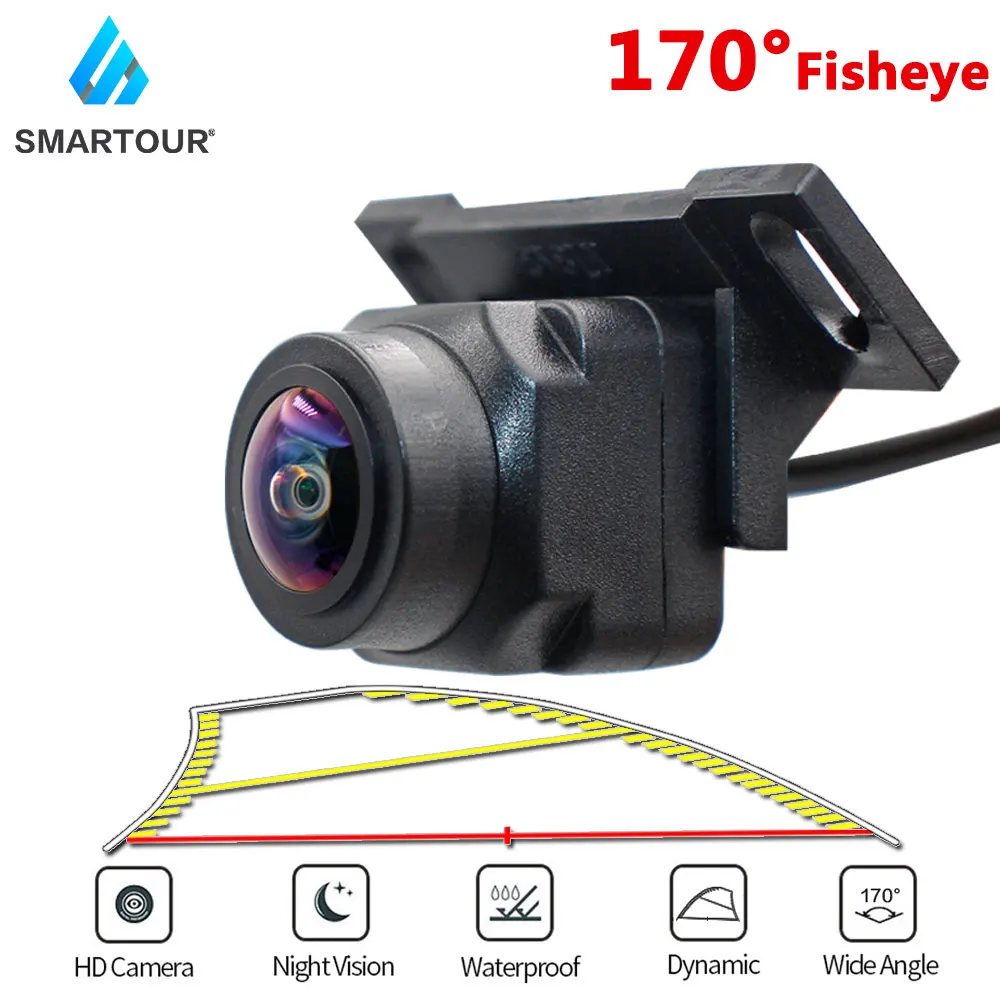 

SMARTOUR Dynamic Trajectory Tracks Night vision ccd hd color waterproof Car Rear View Parking Camera IP67 Reverse backup camera