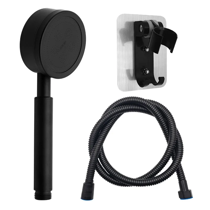 

Universal Black Shower Head High Pressure Rain Bath Showers Adjustable Water Saving Showerhead For Home Hotel Bathroom Sprayer