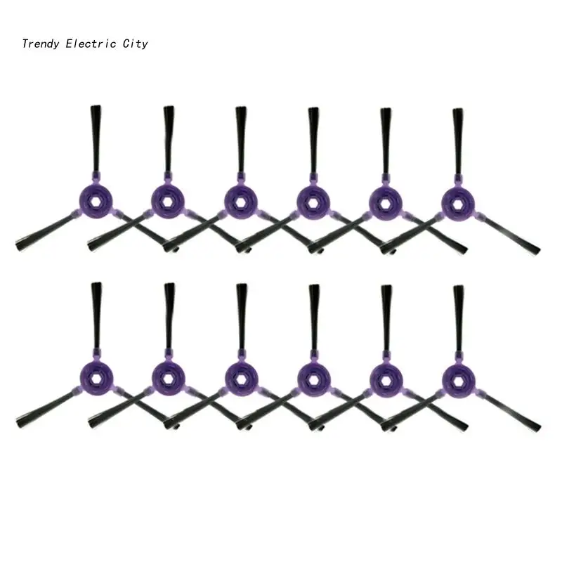 

R9CD 6 Pair/set Household Detachable 3-Arm Side Brush for Midea i5Young i9EYE Robot Vacuum Cleaners Cleaning Side Brushes