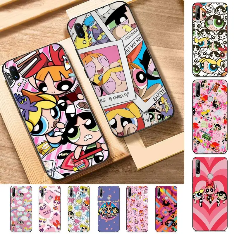 

BANDAI The Powerpuff Girls Phone Case for Huawei Y 6 9 7 5 8s prime 2019 2018 enjoy 7 plus