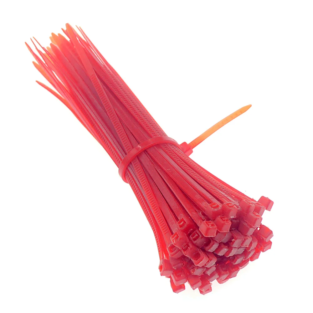 100 шт./упаковка самоблокирующиеся Нейлоновые кабельные стяжки 2 5x100 мм