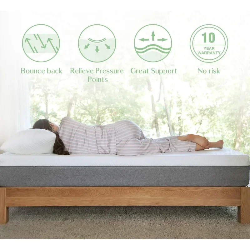 Матрас Novilla Queen 10-дюймовый матрас из пены с эффектом памяти