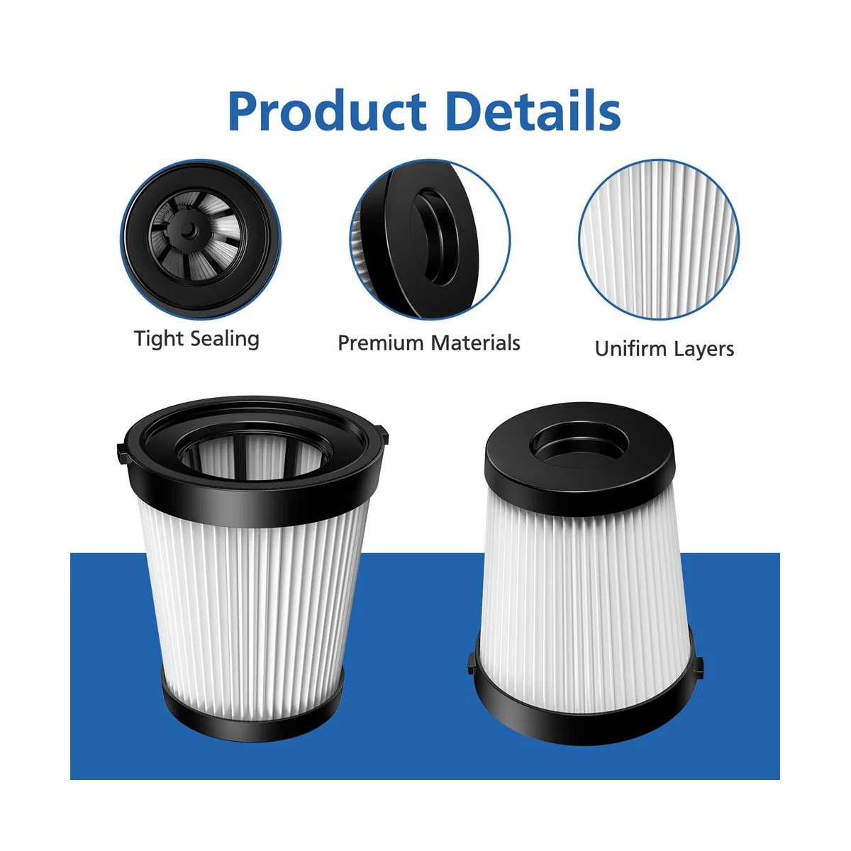 6 шт. FSV001 HEPA-фильтр для FSV101 Girnoor G160 и G165 A300 детали беспроводного пылесоса