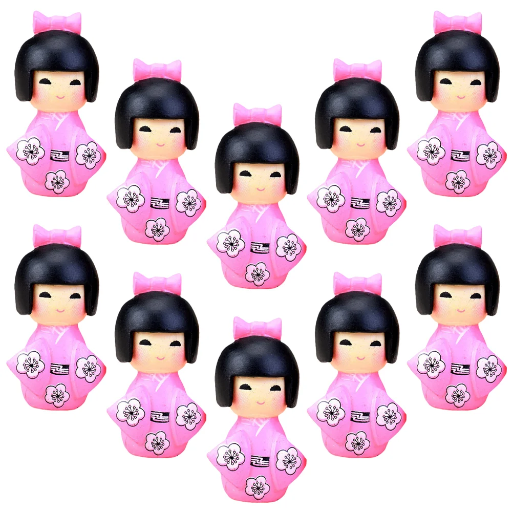 

Desktop Resin Crafts Kimono Decor Miniature Japanese Tabletop Ornament Shop Statue