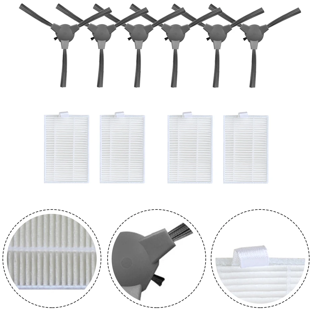 

6pcs Side Brush Sweeper Replacement Part For SUZUKA PRO GEN 2 Sweeping Robot Brushes Spare Vacuum Cleaner Accessories