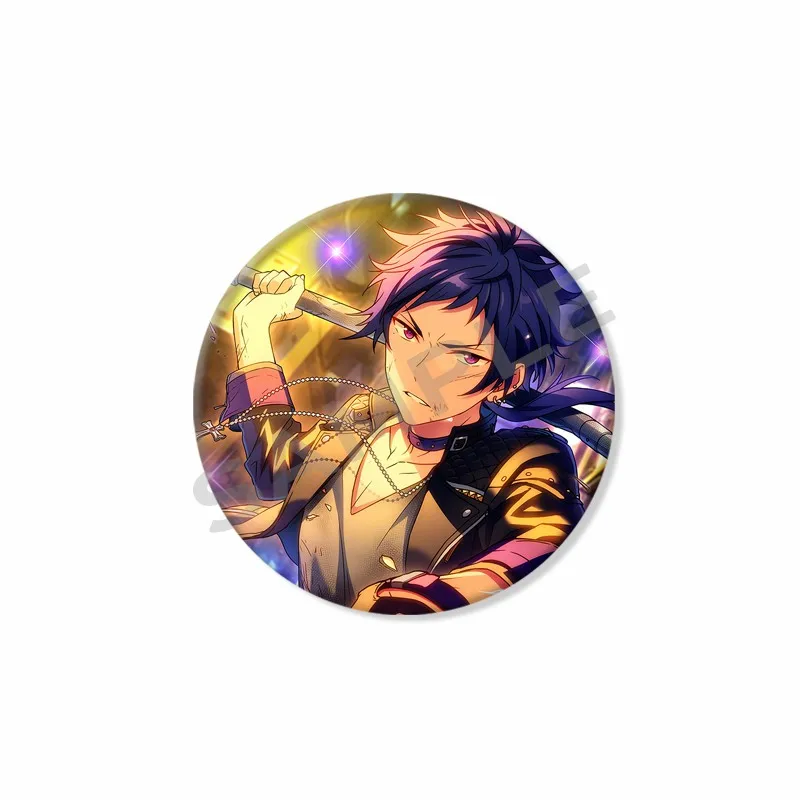 Креативная игра роль значок Юзуру Фусими жесть мягкая круглая брошь красивый