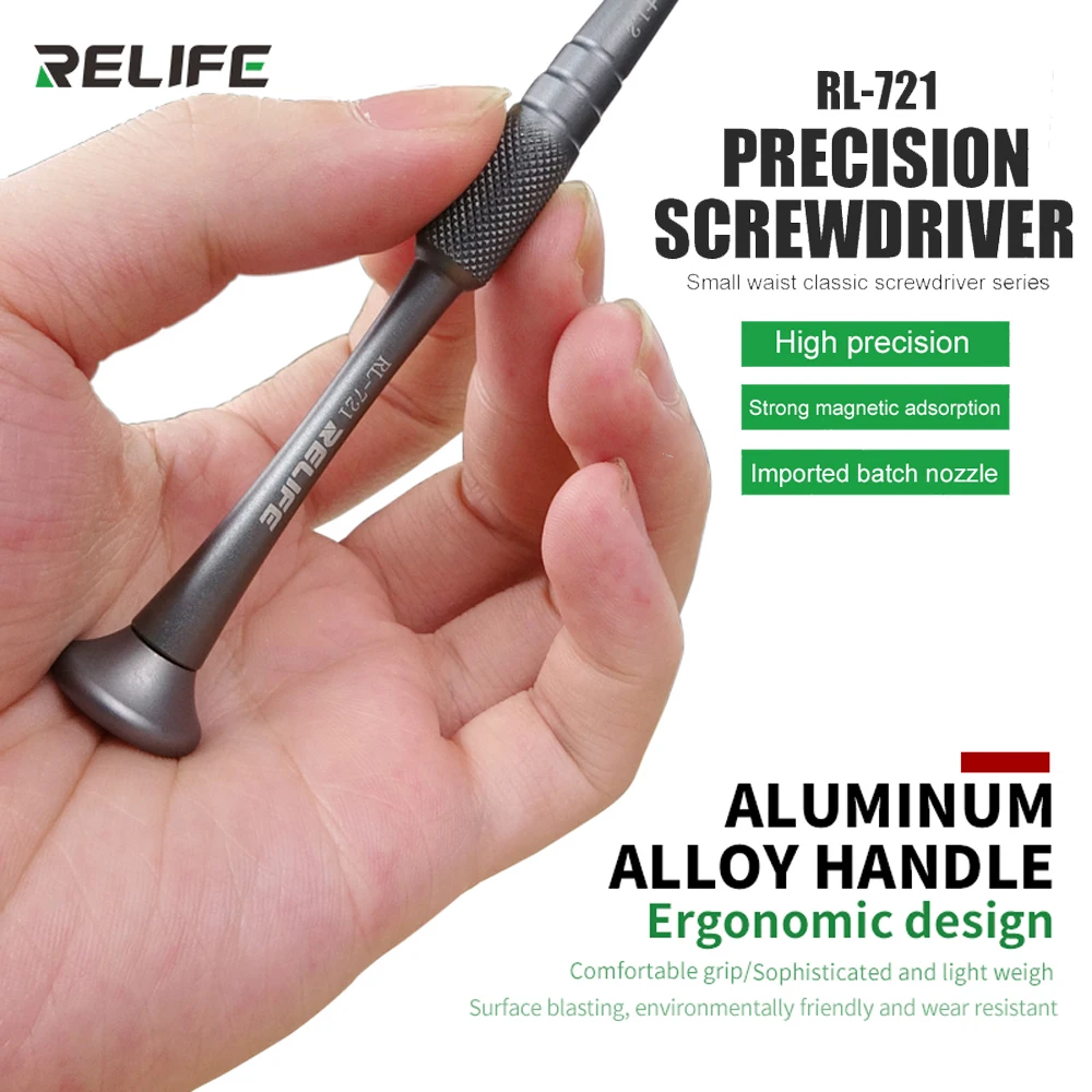 

5in1 RELIFE RL-721 высокопрочная Прецизионная отвертка с цветком сливы для IPhone инструменты для внутренней разборки