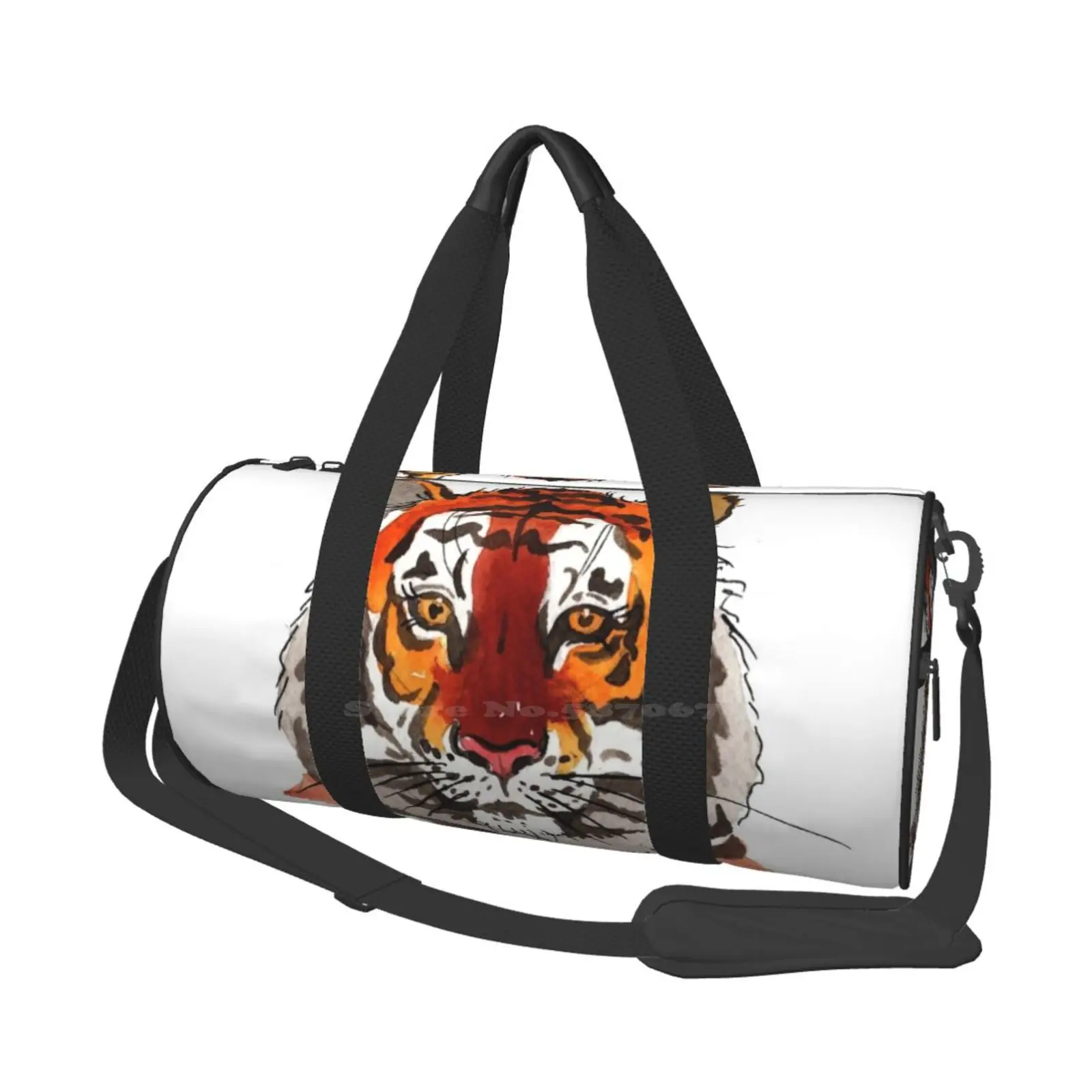 

Tiger Face Shoulder Bag Shopping Storage Bags Satchel Men Women Cat Big Cat Lion Tiger Tigers Panther Cougar Savage Wild Jungle