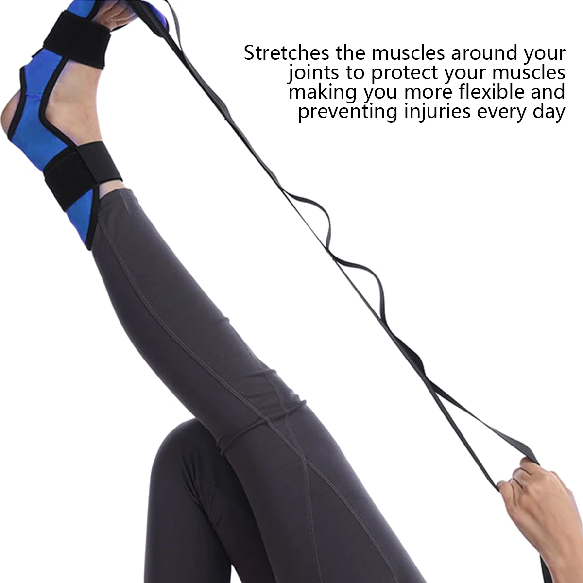Yoga Calf Stretcher Leg Stretcher Yoga Stretching Strap Fitness Gym Sport Tape Leg Ankle Brace Support Training Stretching Belt