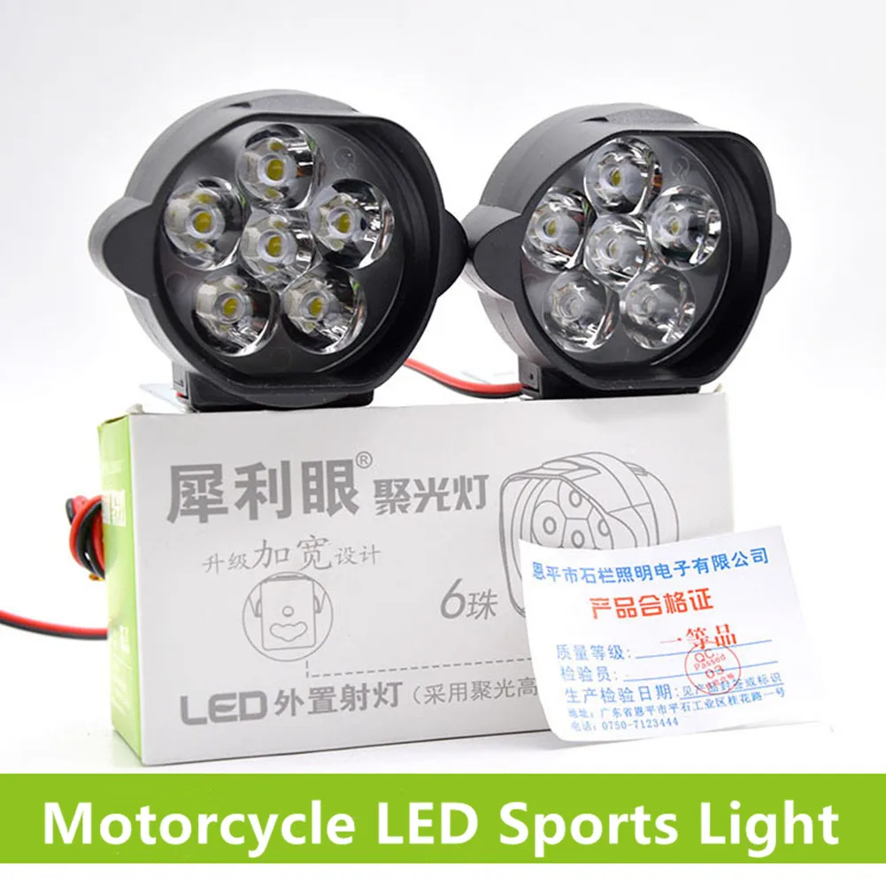 

2pcs Motorcycle LED Sports Light Drive Headlight Headlight Fog ATV UTV SUV Truck Trailer Sport Lights Lamp