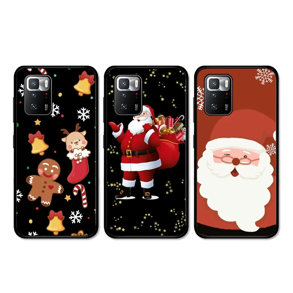 

Christmas Cartoon New Year Gift Phone Case For Redmi 5 6 7 8 9 10 plus pro 6 7 8 9 A GO K20 K30 K40 pro plus F3 Fundas