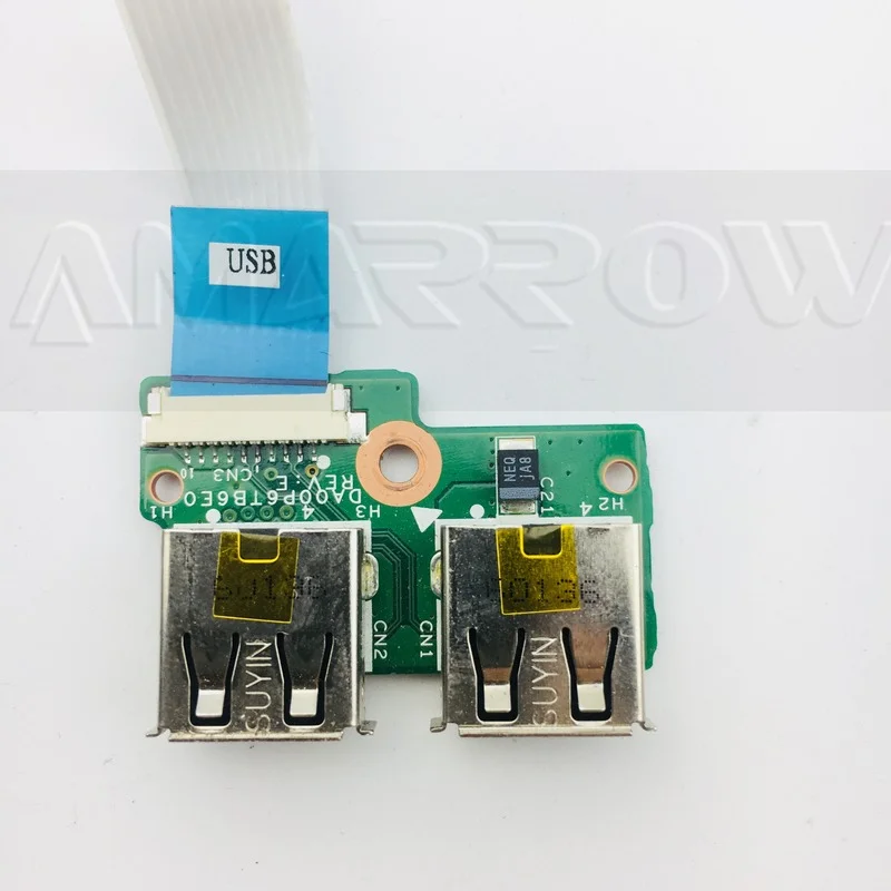 Оригинальная Бесплатная доставка для HP CQ61 CQ71 USB плата 340P6UB0000 DA00P6TB6E0 кабель 14 см или 16 см