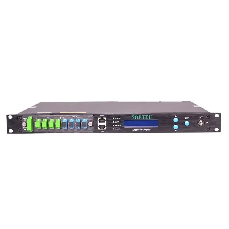 Фото SOFTEL Высококачественный 4-портовый EDFA 1550нм с WDM для FTTH/HFC №1