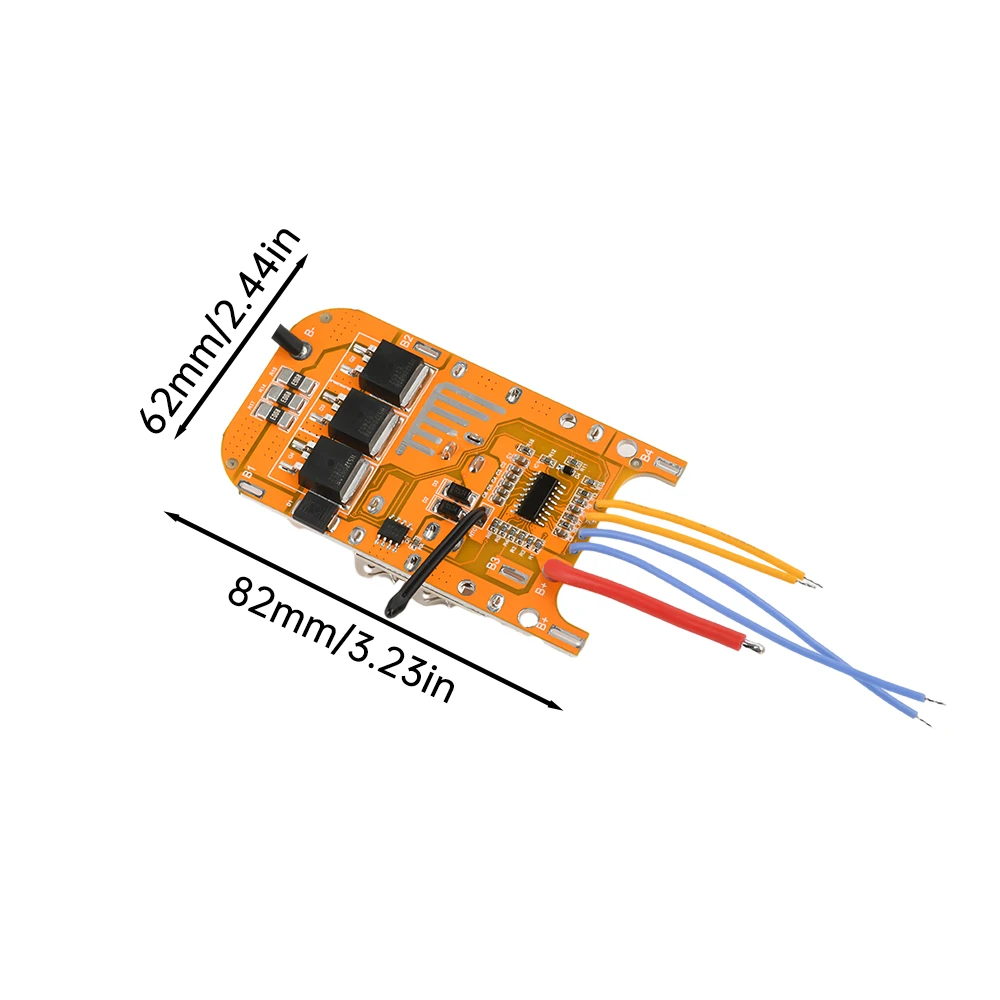 Фото BMS 5S 21V 80A 90A литий-ионный аккумулятор, плата защиты зарядного устройства, модуль защиты зарядки аккумулятора для электроинструментов, аксессуары №3