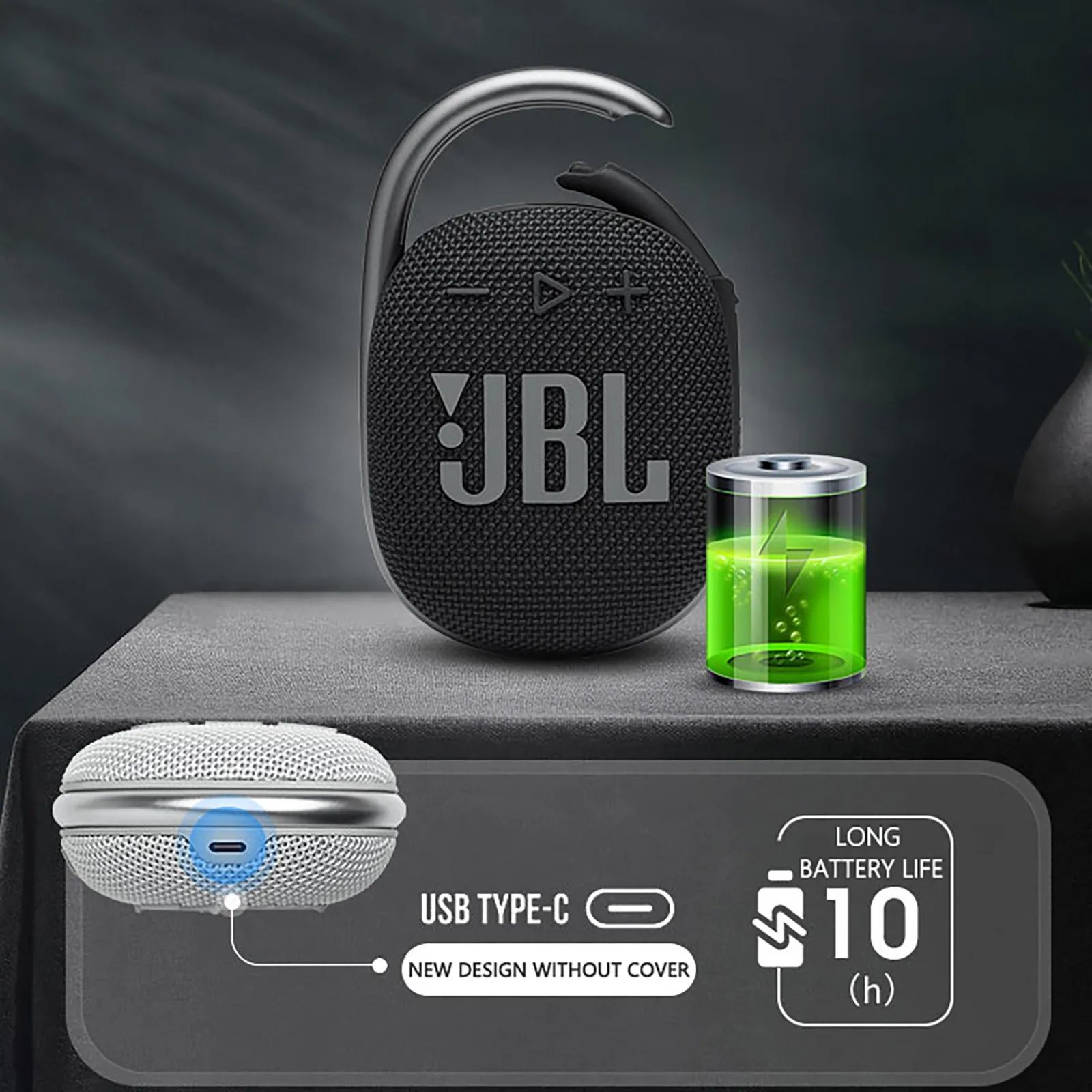 Jbl CLIP4 беспроводные Bluetooth 5 1 мини-колонки портативные IP67 водонепроницаемые