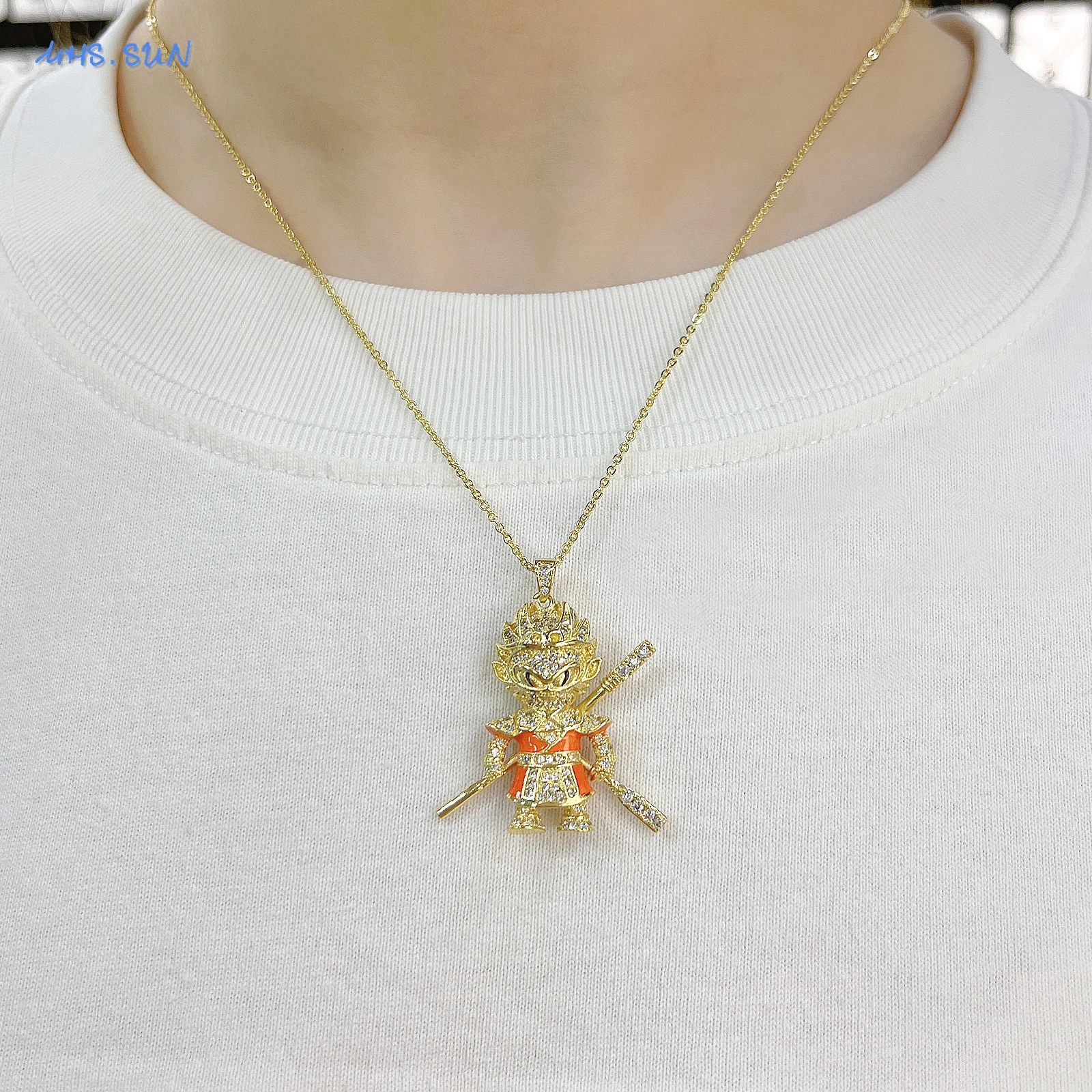 SUNSLL игровая периферия черный миф Wukong кулон ожерелья Jingu Bang для женщин и мужчин