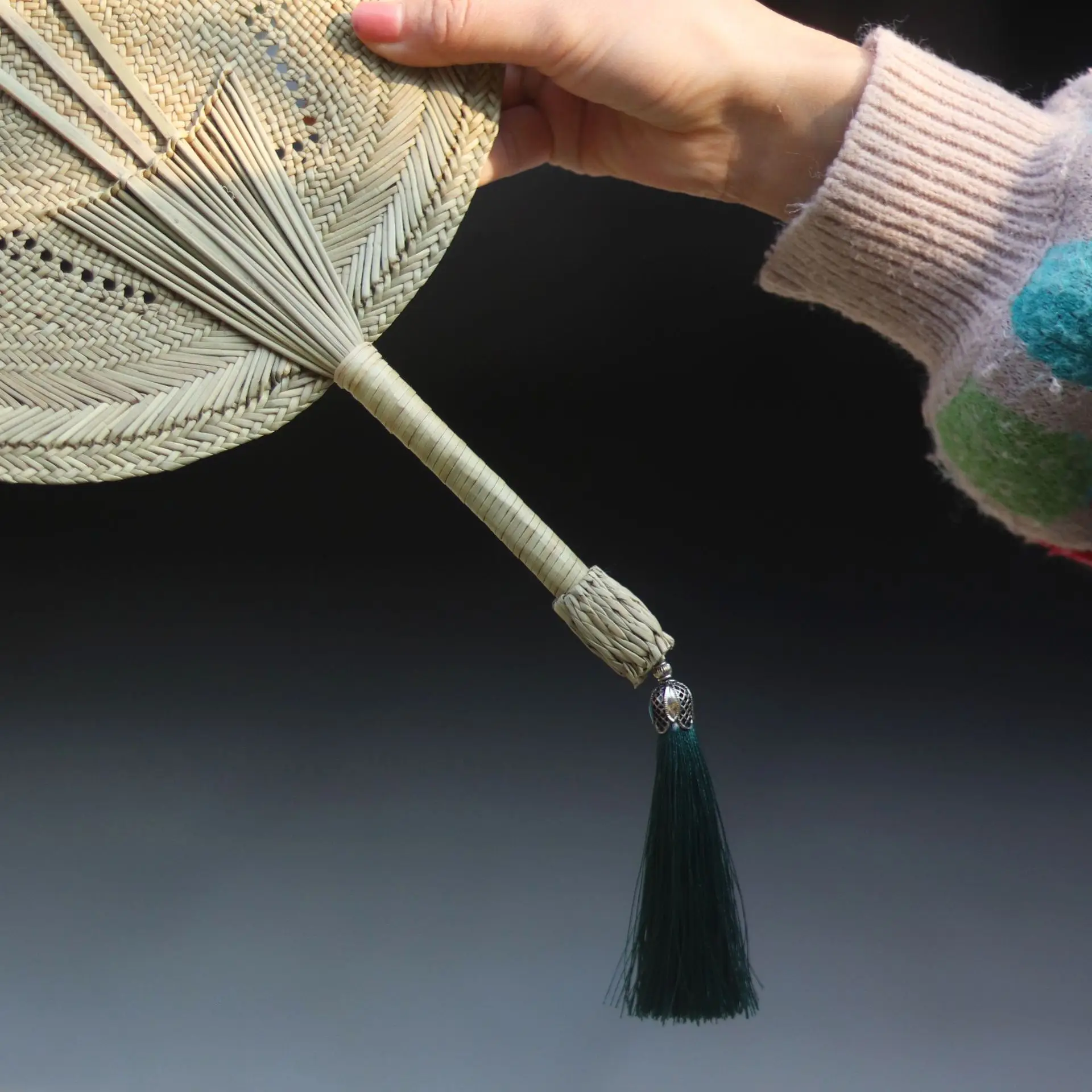 Веер Cattail ручной работы летний Веер-репеллент от комаров экологичный веер в