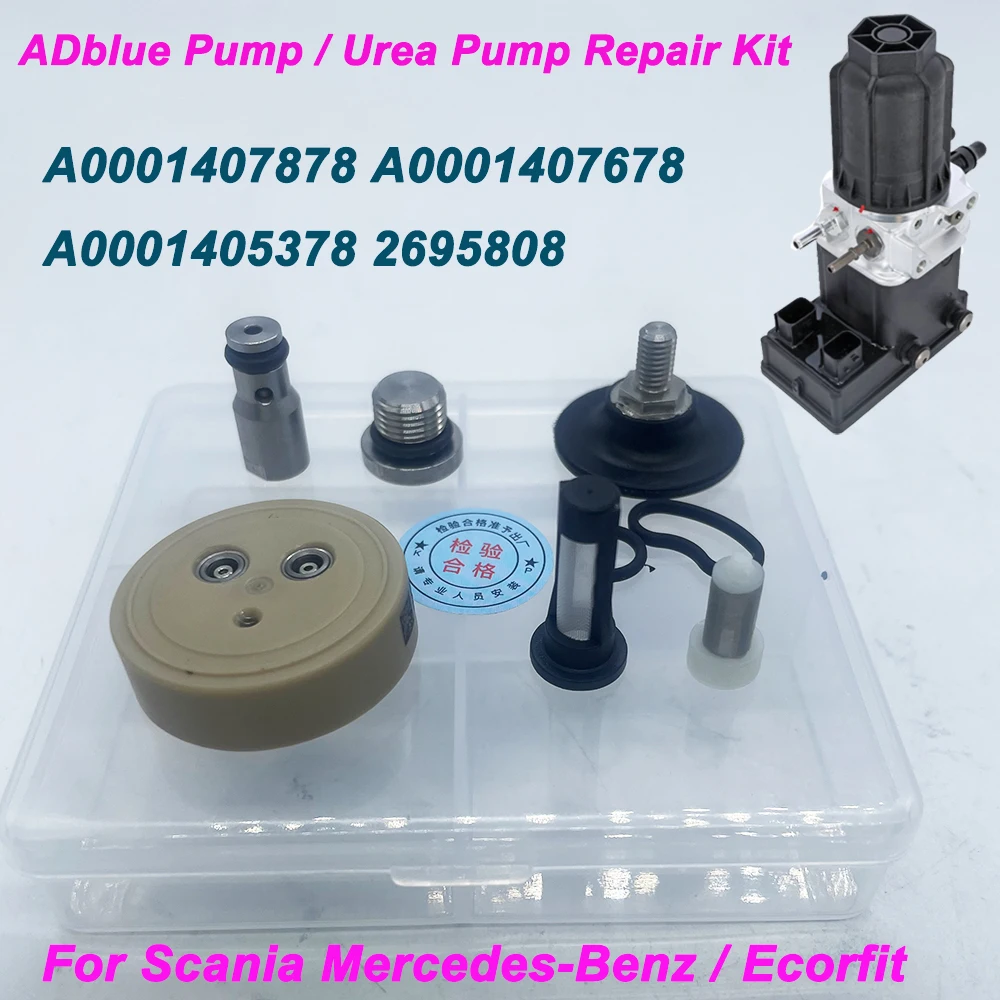 Ремкомплект насоса мочевины Scania Mercedes-Benz Ecorfit Adblue A0001407878 с мембранной пластиной