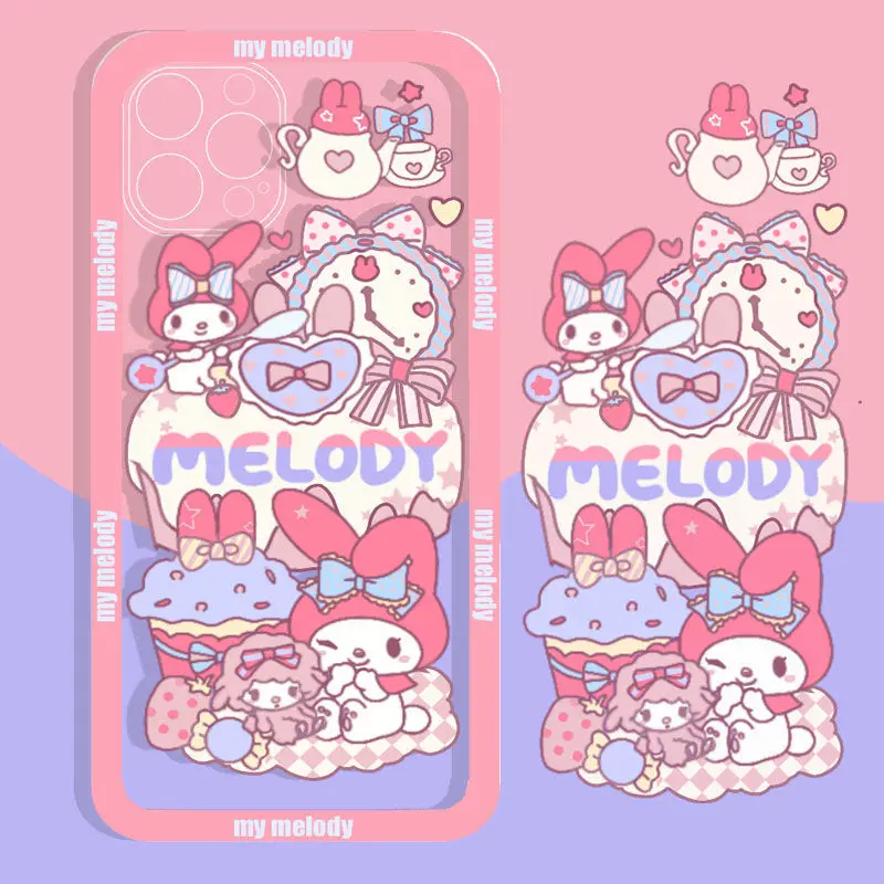 

Melody Phone Case for Iphone11/12Promax IPhoneX/iPhone/8Plus Cute Cartoon Transparent Soft Shell