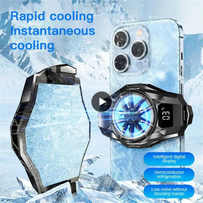 

Type-c Fast Cooling Mobile Phone 5v/2a Electronic Competition Radiator Plating Black 4.5-6.7 Inch Cooling Fan S8 Lithe