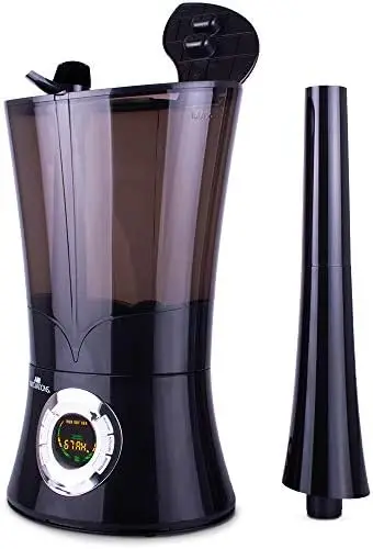 

Humidifier Top Fill Large Capacity 1.6Gal 6.5L Whisper-Quiet Cool Mist Ultrasonic Rooms up to 700 SqFt Baby Bedroom BPA Free Up