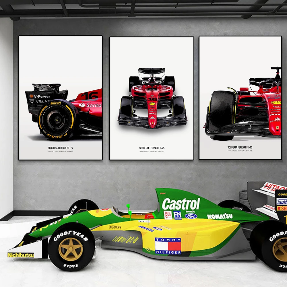 Формула Grand Prix Winner плакат гонки принт Ferrari Team планшет для рисования на холсте