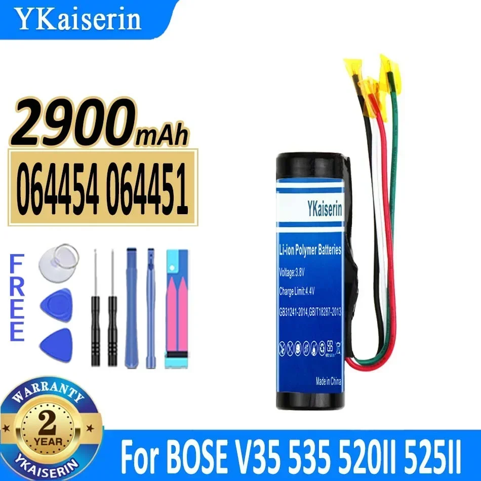 Аккумулятор YKaiserin 2900 мАч 064454 064451 Для BOSE V35 535 520II 525II 535II T20 серии Bluetooth-динамик Bateria