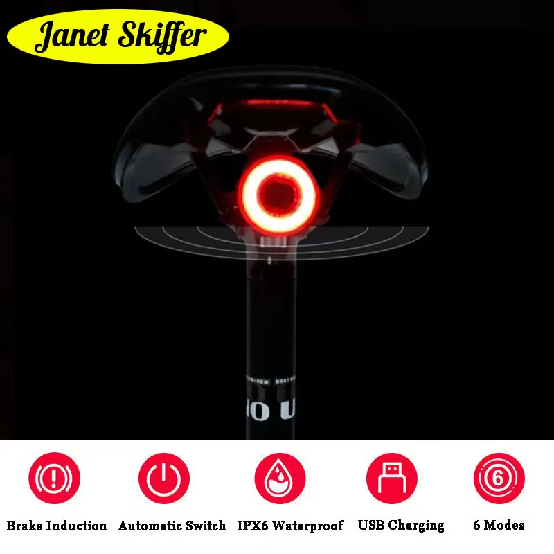 

Bike Light USB Rechargeable 100 Lumens MTB Road Bicycle Taillight LED Rear Lights Waterproof Safety Warning Lamp Bike Equipment