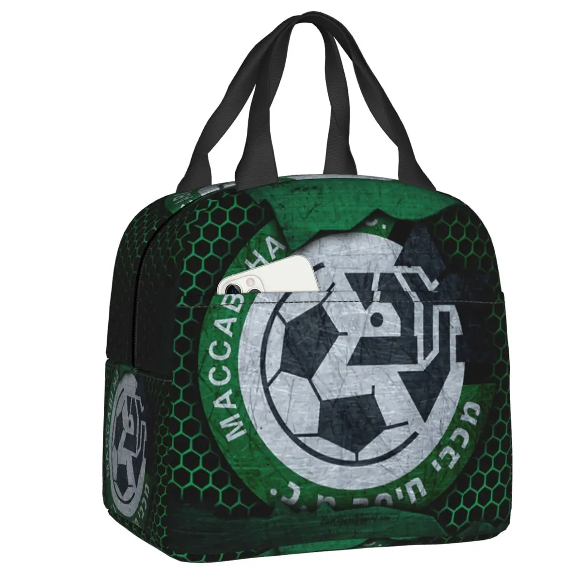 

Индивидуальная сумка для ланча Maccabi Haifa FC, Женский термоохладитель, изолированный Ланч-бокс для детей, школы