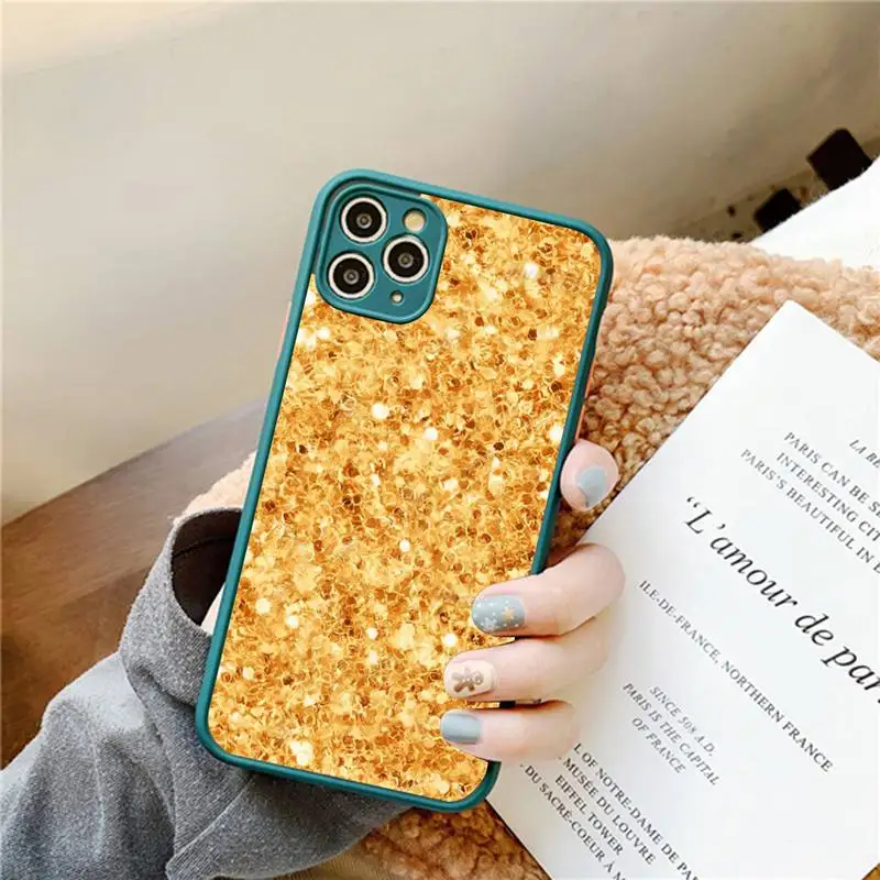 Shining Glitter Sequins Phone Case for iPhone 14 11 12 13 Mini Pro Max 8 7 Plus X XR XS MAX Translucent Matte Cover