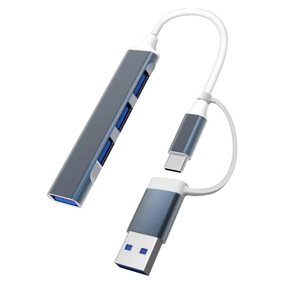 

Portable Type C Usb Hub Dock Metal Usb Adapter Station 480mbps High-speed Ultra Slim New Data Hub Office Accessories Hot