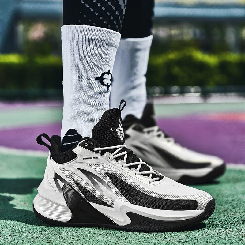 Wear-resistant casual flame basketball shoes men's sneaker