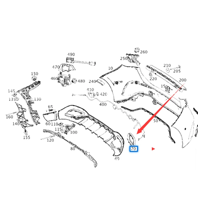 Накладка выхлопной трубы автомобиля правая + левая подходит для C205 A205 W205 S205 13-17