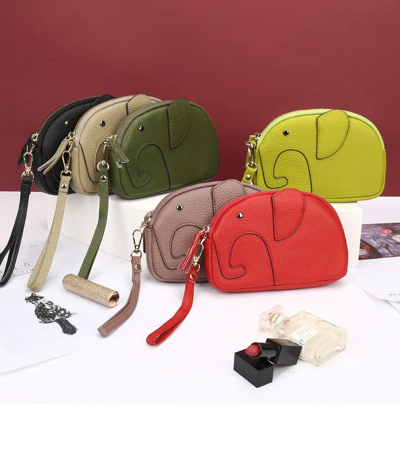 

Женский кошелек из натуральной кожи, с ремешком на руку