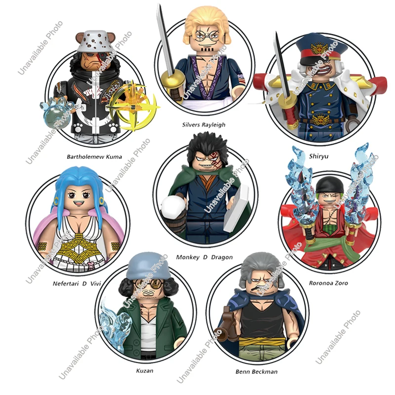 X0359 Новые строительные блоки ONE PIECE Bartholemew Kuma Monkey D Dragon Roronoa Zoro Silvers Rayleigh Мини-кукла