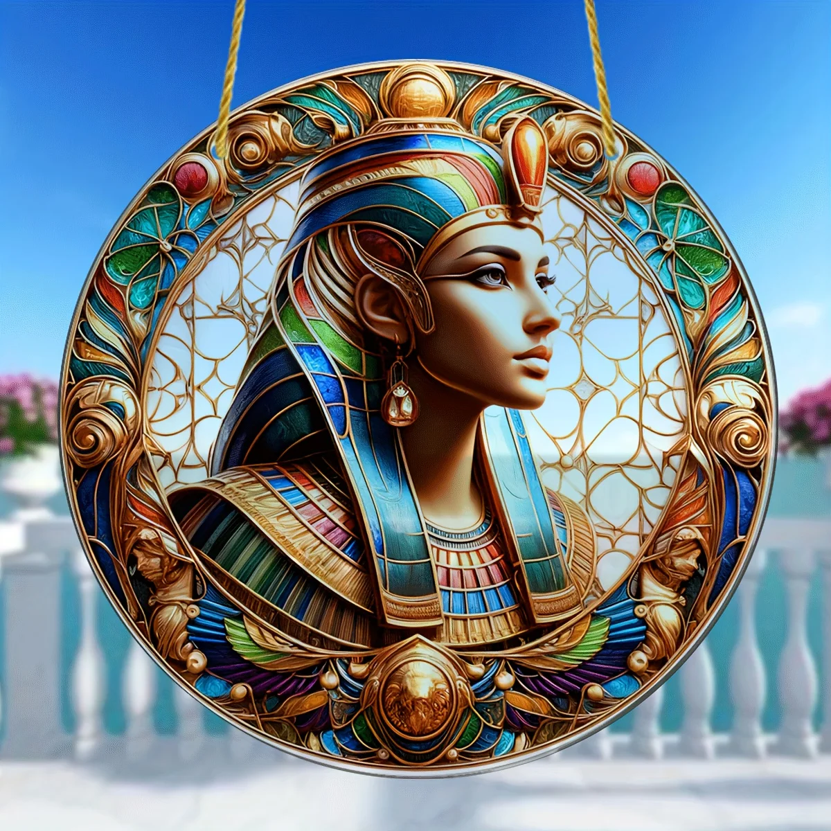 Акриловая декоративная вывеска в гламурном стиле крутящийся Египетская богиня