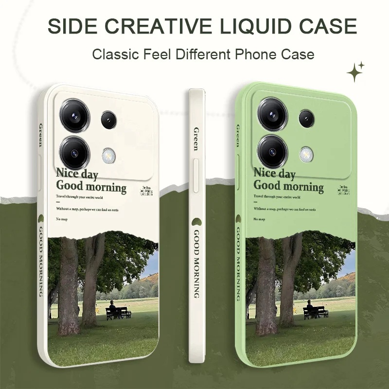 Чехол для телефона Green Meadow Xiaomi Poco X6 F6 M6 M5 M5S F5 X5 F4 X4 M4 F3 M3 X3 Pro 4G 5G GT Силиконовый чехол